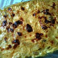 recette GRATIN DAUPHINOIS A LA MOUTARDE  AUX CHAMPIGNONS ET POIREAUX