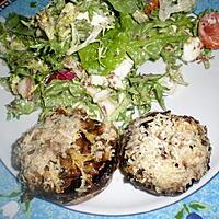 recette champignon farcis au poulet