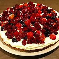 recette Tarte chantilly fruits rouges