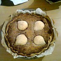 recette Tarte aux poires chocolat / amandes.