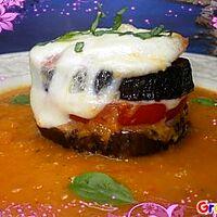 recette aubergines grillées,tomates et mozzarella