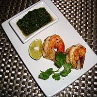 recette Crevettes et chutney indien