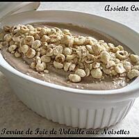 recette Terrine de Mousse de Foie de Volaille aux Noisettes