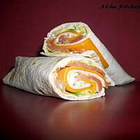 recette Wrap au saumon et fromage frais