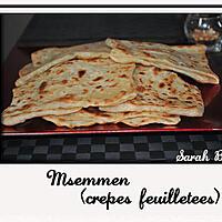 recette Msemmens (crêpes feuilletés)