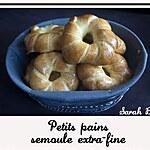 recette Petits pains à la semoule extra fine
