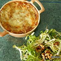 recette Gratin de crêpes à la farine de lentilles, légumes et épeautre