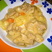 recette SAUTÉ DE DINDE A LA CRÈME