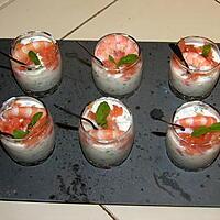 recette verrine de concombre