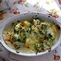 recette Gratin de brocoli au chevre frais