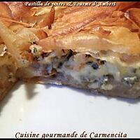 recette Pastilla poires et fourme d'Ambert