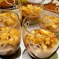 recette verrine de caramel au beurre salé et ses pommes cuites