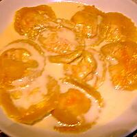 recette ravioles au chèvre et à la carotte sauce à l orange