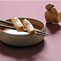 recette Papille hot a surimi ou papillote de surimi à la menthe et crème tomate-gingembre
