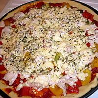 recette Pizza dinde poivron