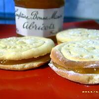 recette mes biscuits maison à la confiture d'abricots