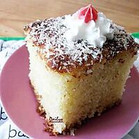 recette Basboussa (Gâteau fondant à la noix de coco )