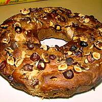 recette Couronne aux poires et aux noisettes