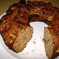 recette Couronne bananes-noix-chocolat