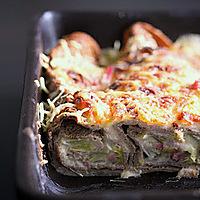 recette Gratin de galettes de blé noir jambon et poireaux