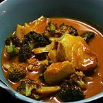 recette Curry de cabillaud et brocoli