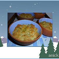 recette Crumble poires et gingembre confit