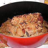 recette Roti de porc au oignons