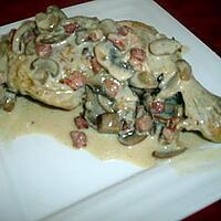 recette Cuisses de Poulet Champignons Lardons