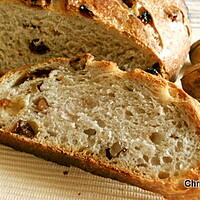 recette Pain au levain noix et raisins secs