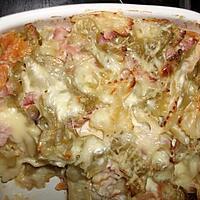 recette gratin de pates / fromage à raclette