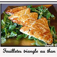 recette Feuilletés triangle au thon