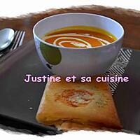 recette Velouté de potimarron et son croustillant au chèvre