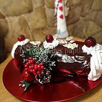 recette Bûche de Noël Forêt Noire