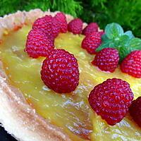 recette Tarte framboises curd-lemon curd