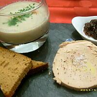 recette ardoise gastronomique de foie gras