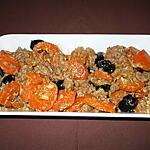 recette Emincée de carottes à l'Orientale......
