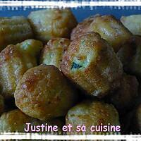 recette cannelés courgette et lardons