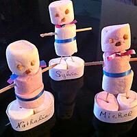 recette Marque place bonhomme de neige en marshmallow