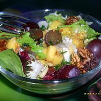 recette petite salade festive et gourmande