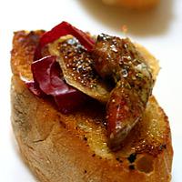 recette Bruschetta de foies de volaille et figues