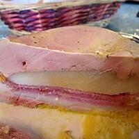 recette TERRINE DE FOIE GRAS AU BEAUFORT ET AU BACON