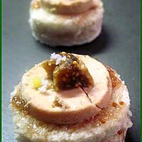 recette Canapés au foie gras sur confiture de figues