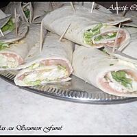 recette Tortillas au Saumon Fumé
