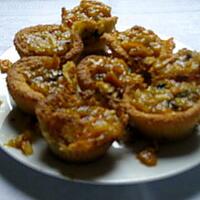 recette Muffins à la pate d 'amandes et confits de confiture d 'oranges