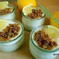 recette Petites mousses citron