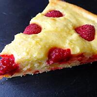 recette Fondant amande-framboises-lemon curd