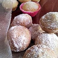 recette Assortiments de mini beignets au sucre au citron et au nutella