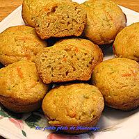 recette Muffins aux zucchinnis ,carottes et compote de pommes et poires