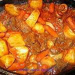 recette Boeuf en cubes aux tomates et légumes