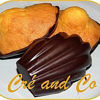 recette Madeleines en coque de chocolat noir